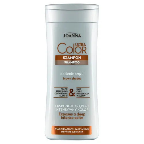 Joanna Ultra Color Strengthening and Revitalizing Shampoo for Brown Hair 200ml - Enhances Color Intensity