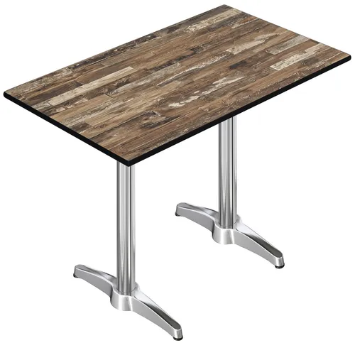 CPBL HPL Compact Bistro Stehtisch 130 x 80 x 110 cm Vintage Old - Edler Outdoor HPL Bistro Stehtisch mit hoher Tragkraft und witterungsbeständigem Material. Ideal für Gartenpartys oder Cafés, bietet Platz für bis zu 6 Personen.