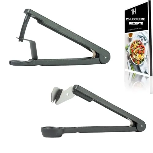 Thiru Entkerner Set - Kirsch- und Pflaumenentsteiner - Praktisches Entkerner-Set für Kirschen und Pflaumen mit robustem, sternförmigem Entkernstößel. Hergestellt in Deutschland, ideal für müheloses Entkernen und spülmaschinenfest.