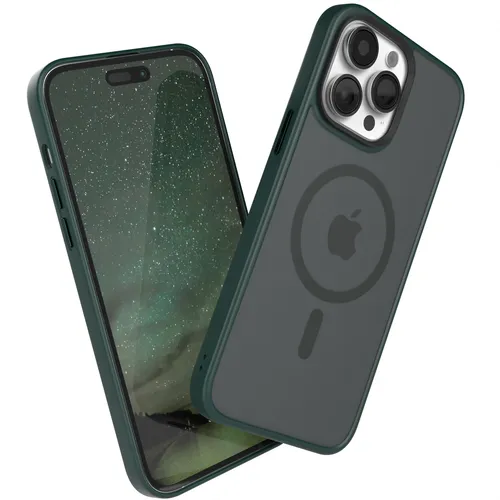 Für Apple iPhone 14 Pro Max Handyhülle MagSafe Bumper Schutz Cover Nacht Grün