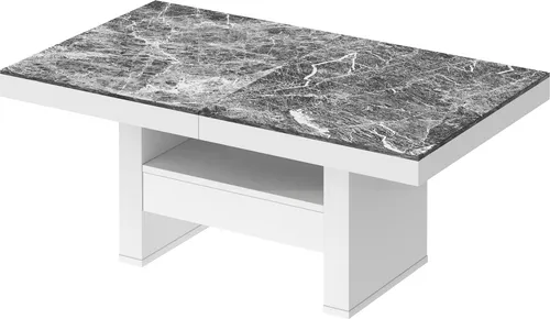 Design Couchtisch Tisch HLU-111 Marmor dunkel Hochglanz von Design Impex