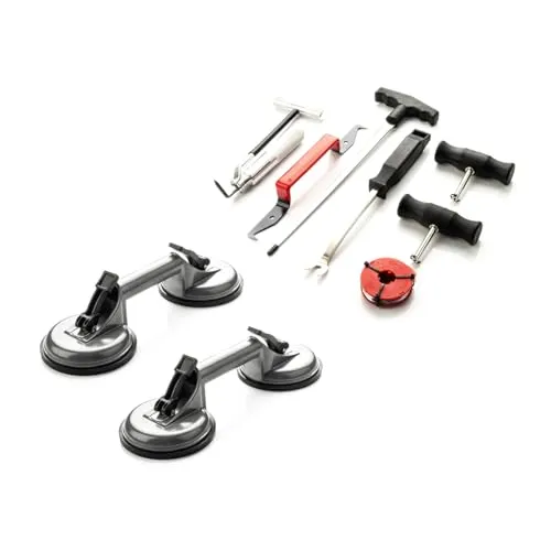 LST Windschutzscheiben Reparatur Satz Ausbau Werkzeug Set + Doppel-Gummisauger