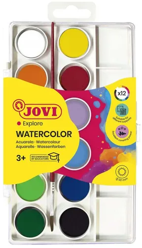 JOVI Wasserfarbkasten 12 Farben