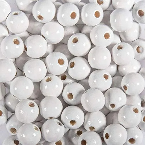 KNORR prandell Holzperle 8mm weiß 85er