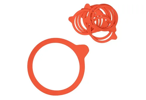 MamboCat Einmachglas 10er Set Weck Einkochring 80mm incl. Gelierzauber Rezeptheft, Kunststoff