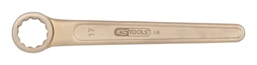 KS Tools 9637531 Einringschlüssel 18mm - Einringschlüssel aus korrosionsbeständigem Aluminium-Bronze, funkenfrei und explosionsgeschützt – ideal für anspruchsvolle Anwendungen in sicherheitskritischen Bereichen.