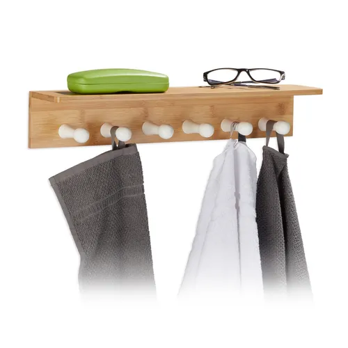 Handtuchhalter Braun von Relaxdays