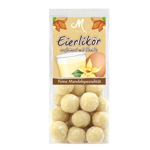 Odenwälder Marzipan Eierlikör Mandel Kugeln mit Vanille 150g