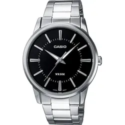 Casio Herren Analog-Digital Automatic Uhr S0450596 - Elegante Armbanduhr in Schwarz und Silber, kombiniert analoge und digitale Funktionen für vielseitige Nutzung.