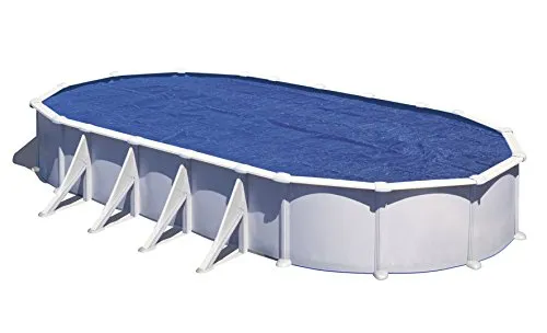 Gre CPROV600 - Sommerabdeckung für ovale Pools 640 x 390 cm, Blau - Poolabdeckungen: Diese langlebige Polyethylen-Sommerabdeckung reduziert Verdunstung um bis zu 50 % und schützt Ihr Wasser vor Schmutz und UV-Strahlen, was den Wartungsaufwand erheblich senkt.