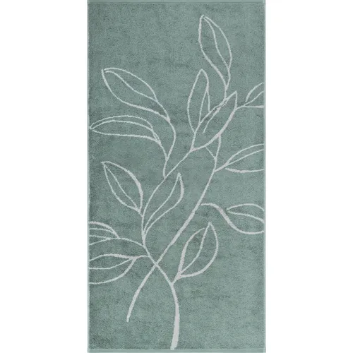 Cawö Handtuch ATELIER Floral BL 50x100 cm grau Handtücher