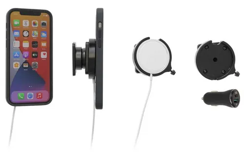 Brodit MagSafe Halterung für Apple iPhone mit Kugelgelenk KFZ-Ladeadapter 216175