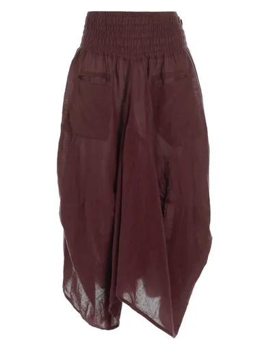 Vishes Maxirock Knöchel-Langer Luftiger Damen Sommer-Rock Einfarbig Sommerröcke Goa, Hippie, Boho Style