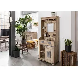 Massivmoebel24 Barschrank RAILWAY #341