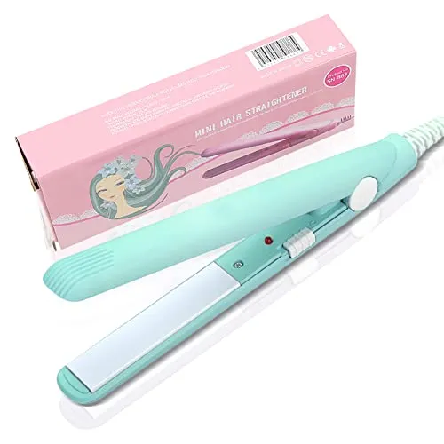 2-in-1 Mini-Haarglätter aus Keramik für glattes und lockiges Haar – Schnelles Styling in verschiedenen Farben, EU-Stecker