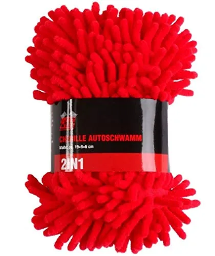 Extreme Clean 2in1 Chenille Auto-Schwamm Universal Auto-Wäsche Reinigung Hand-Schwamm