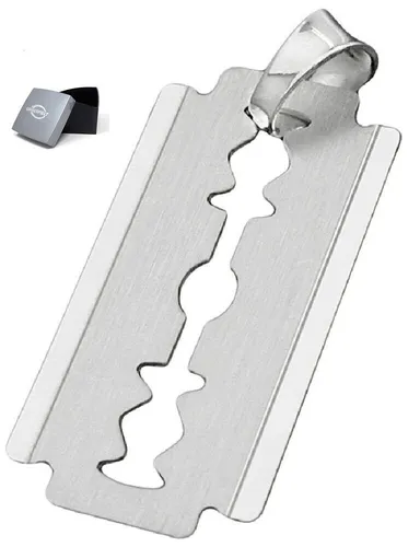 Kettenanhänger Anhänger Rasierkleinernge aus Silber Abmessung 30 x 15 mm