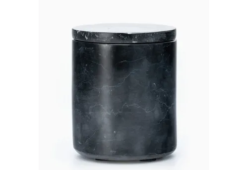 houseproud Aufbewahrungsdose Marquina Kosmetikdose, schwerer Marmor mit Deckel