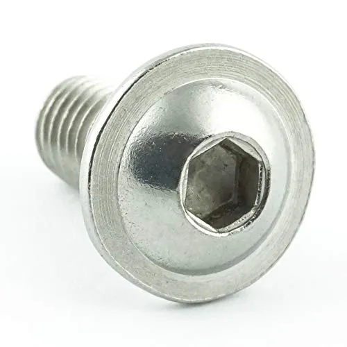 Eisenwaren2000 | M3 x 6 mm Linsenkopfschrauben mit Innensechskant und Flansch (100 Stück) - ISO 7380 Linsenkopf Schrauben mit Flachkopf und Bund - Gewindeschrauben - Edelstahl A2 V2A - rostfrei