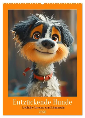 Rose Hurley | Entzückende Hunde Kalender 2025 - Lustiger Hunde-Kalender mit 14 liebevollen Cartoon-Motiven. Ideal für jeden Monat und perfekt als Geschenk. Holen Sie sich Freude in Ihr Zuhause!