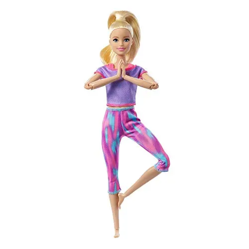 Barbie-Puppe Made to Move - beweglich mit 22 Gelenken, perfektes Geschenk für Kinder ab 3 Jahren, fördert Selbstfürsorge und Kreativität