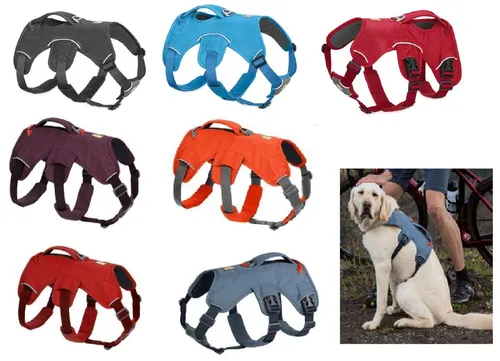 RUFFWEAR Web Master Hundegeschirr - Verstellbares Geschirr mit 2 Leinenbefestigungen, langlebig und ideal für aktive Hunde in rauen Umgebungen