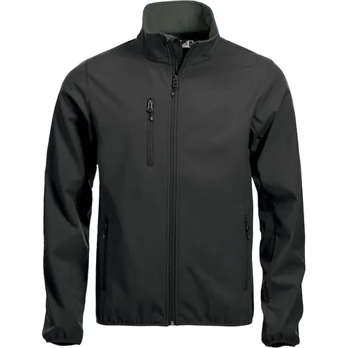 New Wave Basic Softshell Jacket - schwarz - Funktionsjacken mit 3 Außentaschen und 2 Innentaschen, elastischer Abschluss für bequemen Sitz und modernen Look, ideal für Outdoor-Aktivitäten.