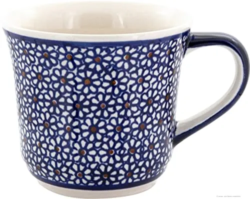 Bunzlauer Keramik Becher 500ml in lila von Polmedia Polish Pottery