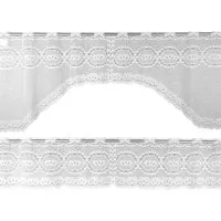 Arsvita Bistrogardinen-Set mit Stangendurchzug Mona 2-teilig Elvira 160 cm x 30 & 60 cm