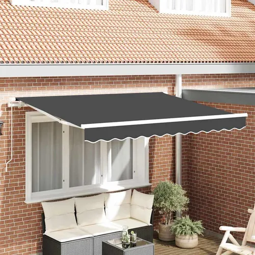 vidaXL Markisenersatzstoff Anthrazit 235 x 195 cm von vidaXL