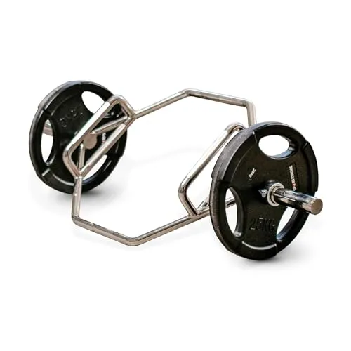 Sport-Thieme Hex Bar 50 mm | Deadlift Hantelstange | Trap Bar für Kreuzheben | 50 mm | Aus hochwertigem Stahl | Mit gerädelter Grifffläche | Markenqualität