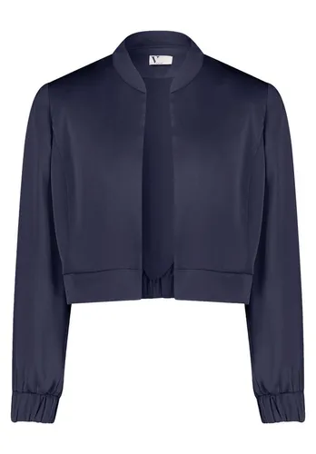 V by Vera Mont Cocktailjacke in Dunkelblau, Größe 36 - Elegante Cocktailjacke mit offener Vorderseite, ideal für festliche Anlässe. Die lockere Passform und elastischen Bündchen bieten hohen Tragekomfort in der Trachtenmode.