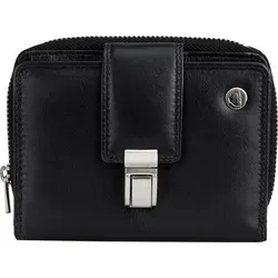 Greenburry Spongy Geldbörse aus Leder 9,5 cm - Herren-Geldbörse mit 44 Kreditkartenfächern und praktischem Steckverschluss, perfekt für die ordentliche Aufbewahrung von Karten und Bargeld.