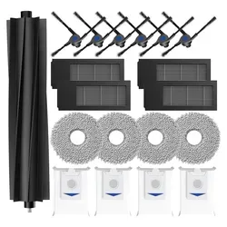 Stück Zubehör für Ecovacs Deebot X2 Omni/ X2/ X2 Pro Saugroboter Roboter,1 Hauptbürste, 4 HEPA-Filter, 4 Wischmopp-Pads,4 Staubbeutel, 6 Sei... 19