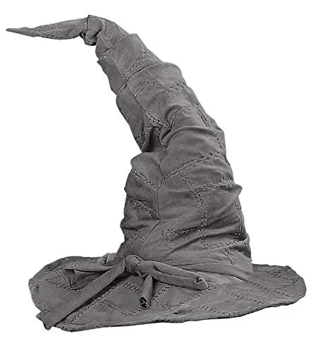 shoperama Hexenhut Wildleder-Optik groß biegbar Zauberer Hut Merlin Magier Hexe Hexer Gandalf Zauberin Kostüm-Zubehör, Farbe:Grau