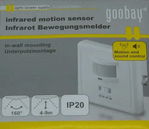 Bewegungsmelder für Innen in Schalterdosen IP20 - Weiß - Praktischer Einbau-Bewegungsmelder für Innenräume, ideal für Schalterdosen. Einfach zu installieren und zuverlässig im Einsatz.