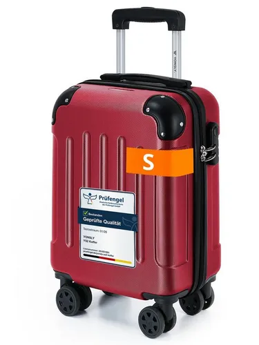 YONSLY Hartschalen-Trolley in S/M/L/XL mit 360°-Rollen - Praktischer Hartschalen-Reisekoffer in vier Größen für jede Reise. Mit 360°-Lenkrollen und mehrstufigem Teleskopgriff bietet er höchsten Komfort und Flexibilität. Ideal für Kurztrips oder längere Urlaube.