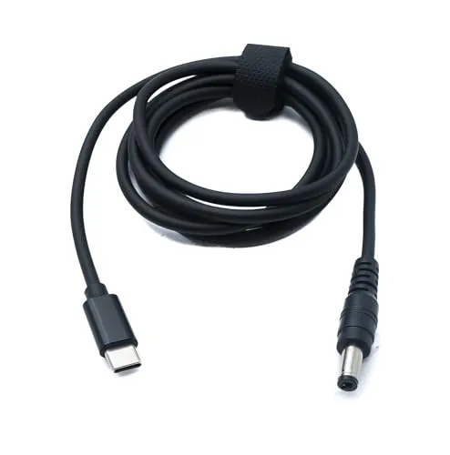 SYSTEM-S DC 15V Kabel 150 cm 5,5 x 2,1 Stecker zu USB 3.1 Typ C Stecker