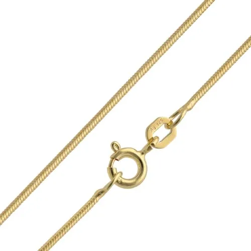 trendor Feine Schlangenkette 925 Silber Vergoldet, 40 cm, Elegante Damenkette - Elegante vergoldete Schlangenkette aus 925 Silber mit nur 1,1 mm Breite. Ideal für jeden Anlass, angenehm zu tragen und vielseitig kombinierbar. Perfekt als Geschenk für besondere Momente.