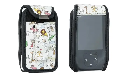 caseroxx Ledertasche für Dexcom G7 / ONE+, Kinder Design
