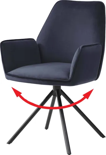 MCW Esszimmerstuhl G67 Anthrazit-Blau