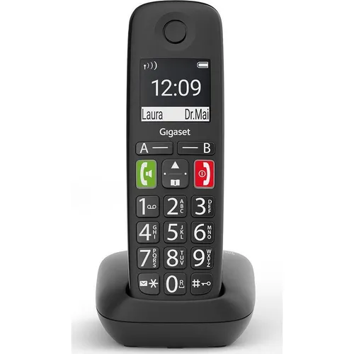 Gigaset E290 Cordless Phone - Festnetztelefon mit großen Tasten und hoher Klangqualität, ideal für Senioren und einfache Bedienung.