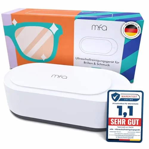 mfa Ultraschallreinigungsgerät für Brillen und Schmuck | Ultrasonic Cleaner Weiß