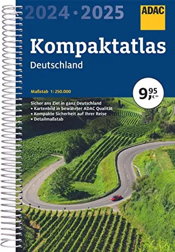 Produktbild ADAC Kompaktatlas 2024/2025 Deutschland 1:250.000 (ADAC Atlas)
