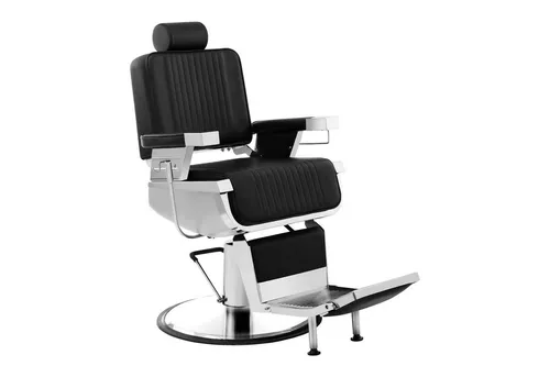 Physa LUXURIA BLACK Friseurstuhl - Bürostuhl mit ergonomischer Sitzfläche und hydraulischer Höhenverstellung, ideal für Friseure und Kosmetiker, bietet höchsten Komfort und modernes Design.