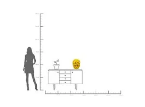 Kare Design Vase Lemon Juice in gelb von KARE