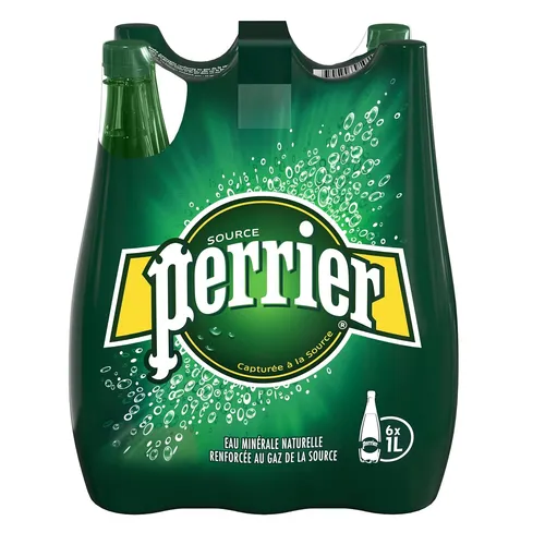 PERRIER Natural Sparkling Mineral Water 6x 1L von Perrier