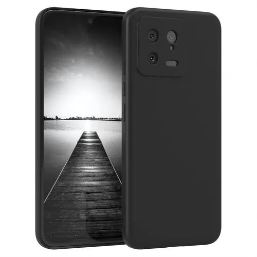 Für Xiaomi 13 Handyhülle Silikon Hülle Back Cover Schutz Handy Case Matt Schwarz