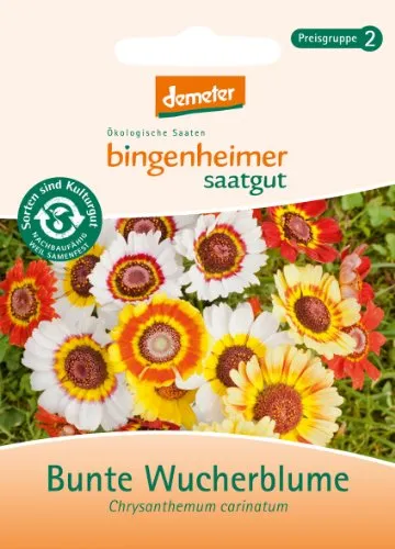Bingenheimer Saatgut - Bunte Wucherblume - Blumen Saatgut / Samen