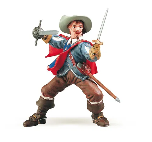 Papo 39902 Athos - Hochwertige Actionfigur Musketier, detailgetreu handbemalt und ideal für Kinder ab 3 Jahren